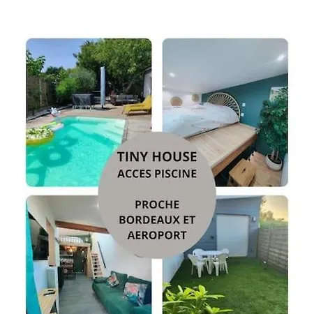 Tiny House Avec Jardin Et Acces Piscine Chauffee Villa Saint-Medard-en-Jalles Exterior photo