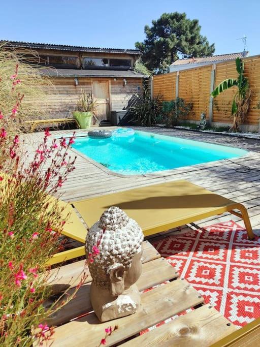 Tiny House Avec Jardin Et Acces Piscine Chauffee Chalet Saint-Medard-en-Jalles
